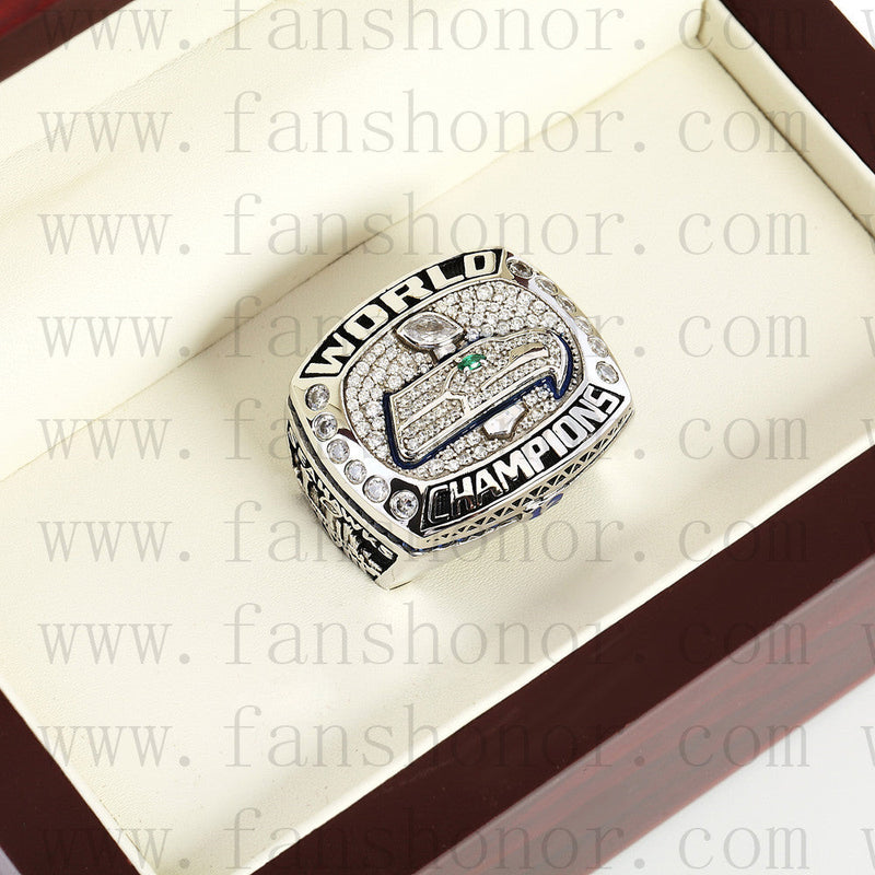 Customized Seattle Seahawks NFL 2013 Super Bowl XLVIII Championship Ring