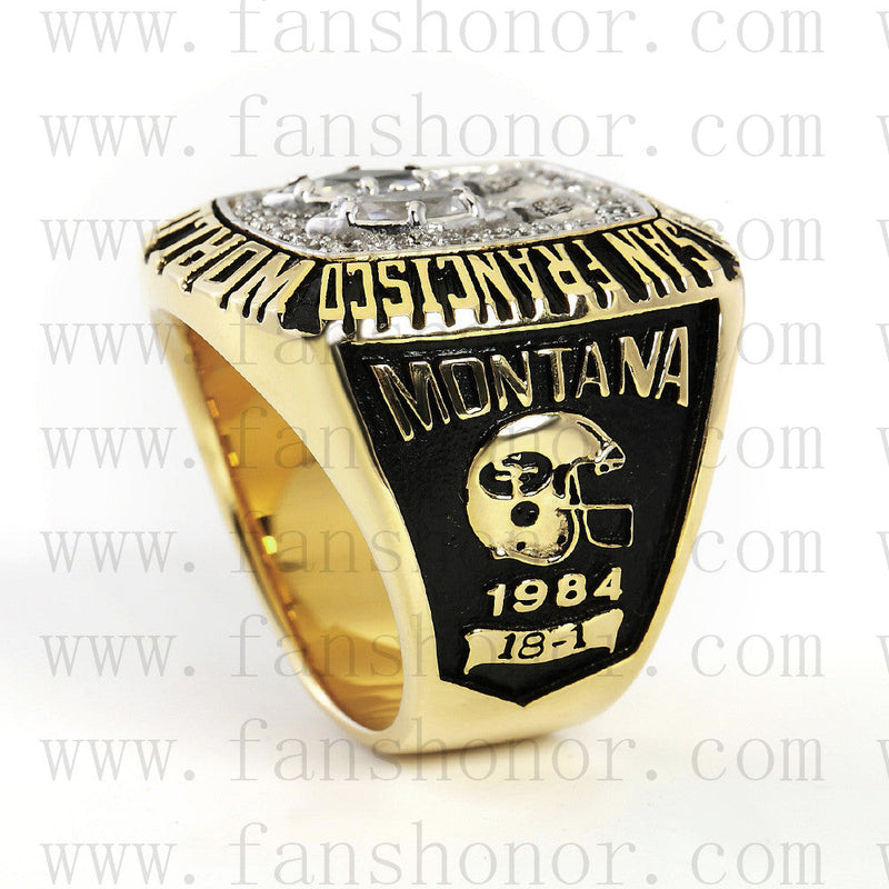Customized San Francisco 49ers NFL 1984 Super Bowl XIX Championship Ring