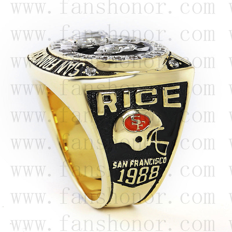 Customized San Francisco 49ers NFL 1988 Super Bowl XXIII Championship Ring