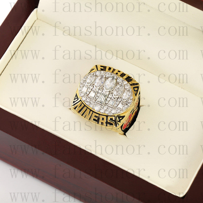 Customized San Francisco 49ers NFL 1994 Super Bowl XXIX Championship Ring