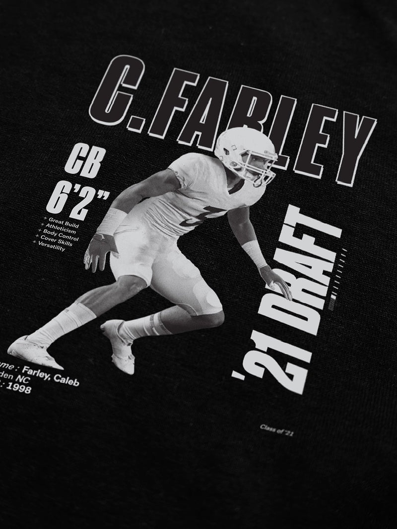 Caleb Farley Tennessee Titans 2021 NFL Draft Long Sleeve T Shirt Jersey