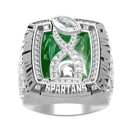 Custom Michigan State Spartans 2015 Cotton Bowl Classic (January) Championship Ring