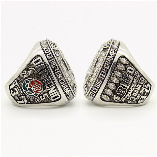 Custom Michigan State Spartans 2013 Season Rose Bowl And Big Ten Champions Ring
