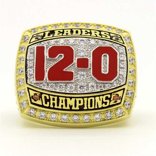Custom Ohio State Buckeyes 2012 "12-0" Leaders Championship Ring