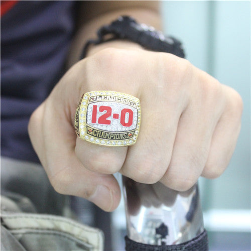 Custom Ohio State Buckeyes 2012 "12-0" Leaders Championship Ring