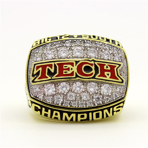 Custom Texas Tech Red Raiders 2008 Big 12 Championship Ring