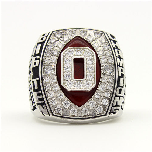 Custom OSU Ohio State Buckeyes 2006 Big Ten Championship Ring With Red Ruby