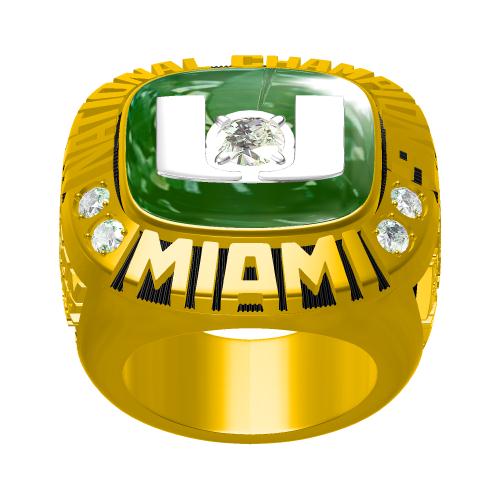 Custom Miami Hurricanes 2001 National Championship Ring