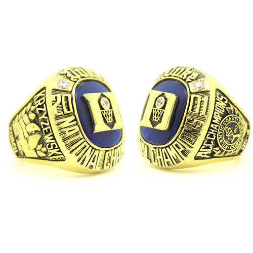 Custom Duke Blue Devils 2001 National Championship Ring