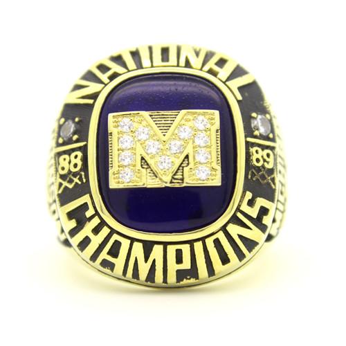 1989 Michigan Wolverines NCAA Men' Basketball National Championship Ring