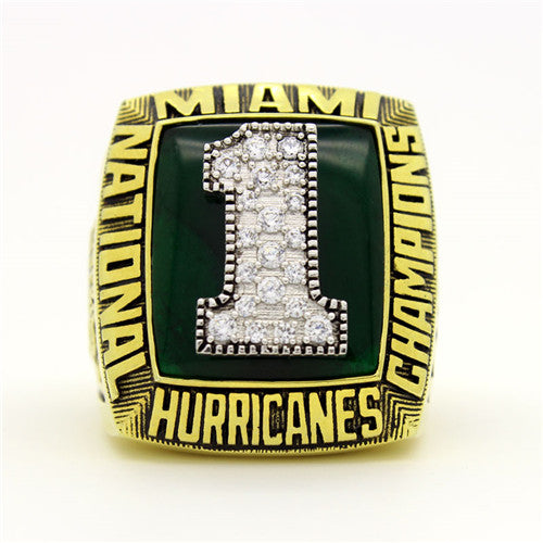 Custom Miami Hurricanes 1989 National Championship Ring