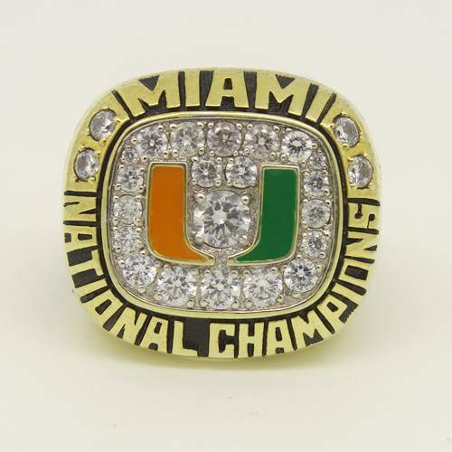 1991 Miami Hurricanes Orange Bowl National Championship Ring