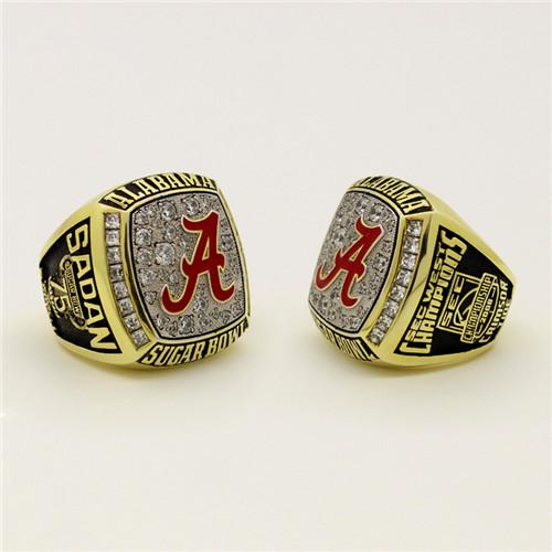2008 Alabama Crimson Tide SEC West Championship Sugar Bowl Ring