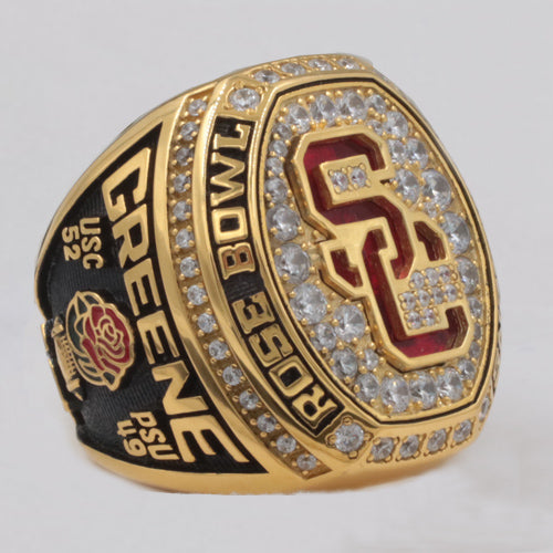 USC Trojans 2017 Rose Bowl Championship Ring With Red Ruby