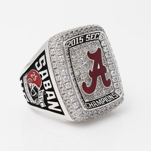 Custom Alabama Crimson Tide 2015 SEC Southeastern Conference Football Season Championship Ring