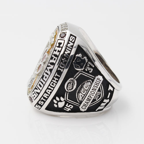 Custom Clemson Tigers 2015 ACC Atlantic Coast Conference Football Season Championship Ring