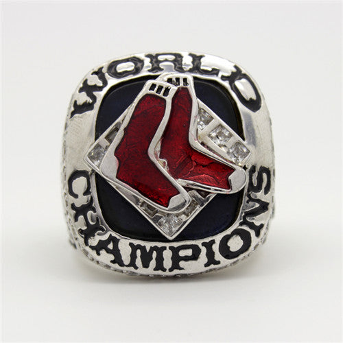 Boston Red Sox 2007 World Series MLB Championship Ring With Red Ruby