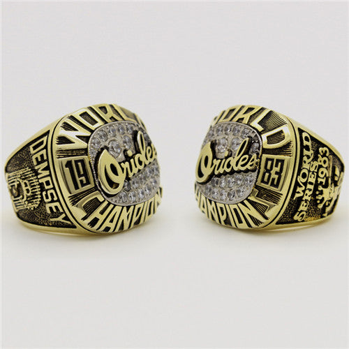 Baltimore Orioles 1983 World Series MLB Championship Ring With Clear Cubic Zirconias