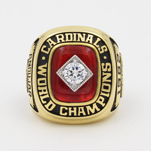 St. Louis Cardinals 1982 World Series MLB Championship Ring With Red Ruby