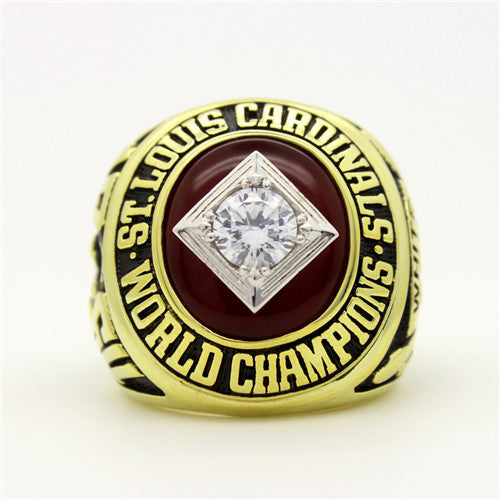 St. Louis Cardinals 1964 World Series MLB Championship Ring With Red Garnet