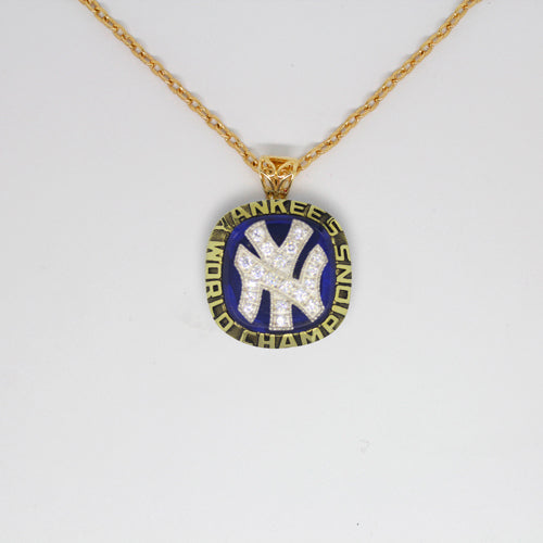 New York Yankees 1977 World Series MLB Championship Pendant with Chain
