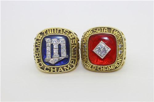 Minnesota Twins 1987-1991 World Series MLB Championship Ring Collection