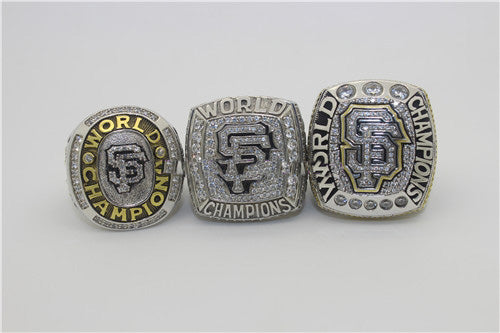 an Francisco Giants 2010-2012-2014 World Series MLB Championship Ring Collection