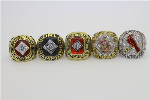 St. Louis Cardinals 1964-1967-1982-2006-2011 World Series MLB Championship Ring Collection