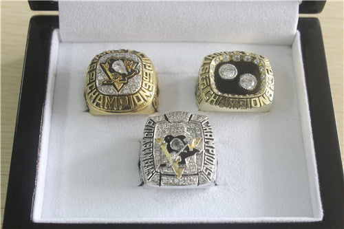 Pittsburgh Penguins 1991-1992-2009 Stanley Cup Finals NHL Championship Ring Collection