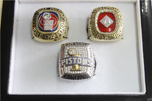 Detroit Pistons 1989-1990-2004 NBA Finals National Basketball World Championship Ring Collection