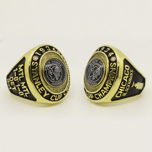 Chicago Blackhawks 1934 Stanley Cup Final NHL Championship Ring