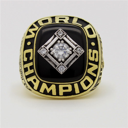 St. Louis Cardinals 1967 World Series MLB Championship Ring With Black Obsidian