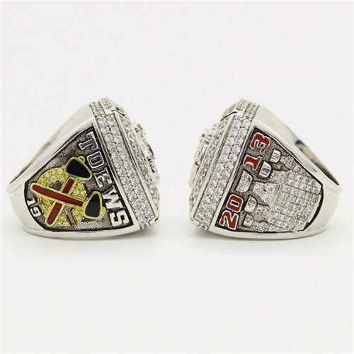 Chicago Blackhawks 2013 Stanley Cup Finals NHL Championship Ring With Red Ruby