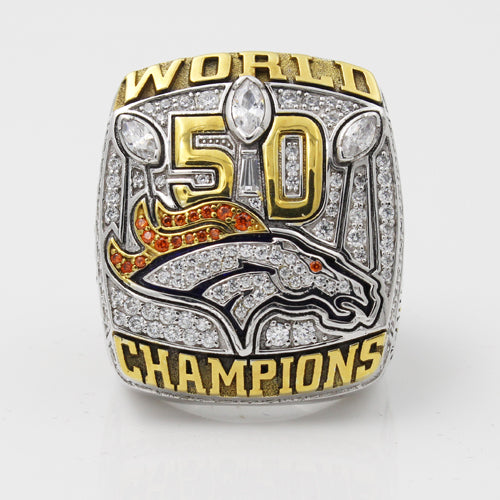 Super Bowl 50 Season 2015 Denver Broncos Championship Ring