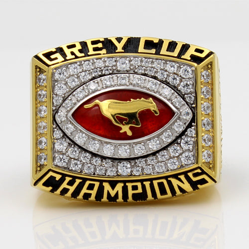 Custom Calgary Stampeders 2001 CFL 89th Grey Cup Championship Ring