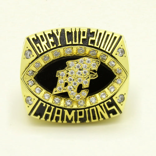 Custom BC Lions 2000 CFL 88th Grey Cup Championship Ring