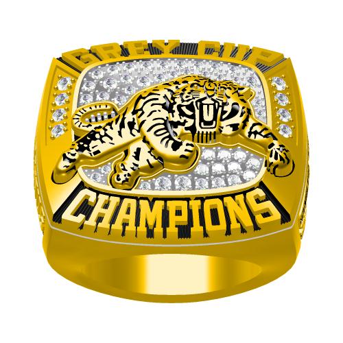 Custom Hamilton Tiger-Cats 1999 CFL 87th Grey Cup Championship Ring