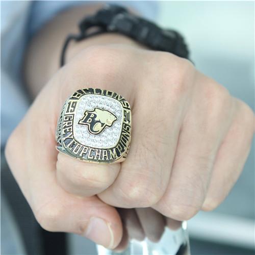 1994 BC Lions 82nd Grey Cup CFL Championship Ring