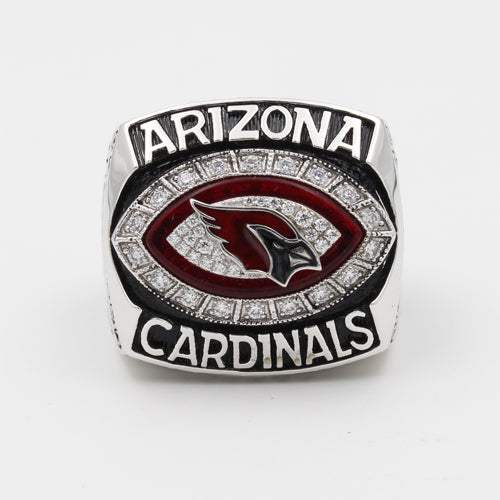 Arizona Cardinals 2008 National Football Championship Ring With Red Garnet