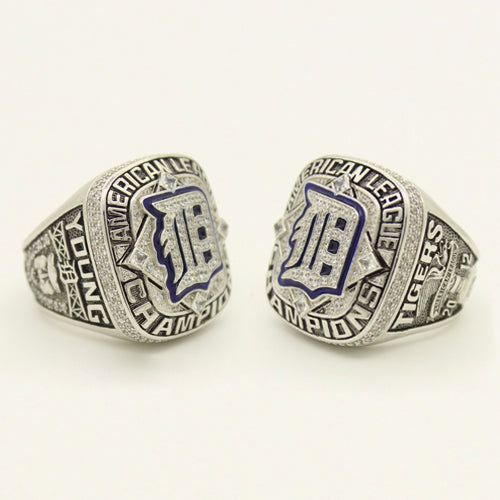 Custom Detroit Tigers 2012 American League Championship Ring With Blue Lapis Lazuli