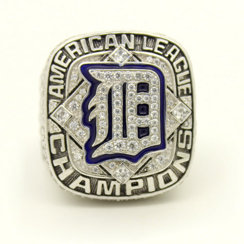 Custom Detroit Tigers 2012 American League Championship Ring With Blue Lapis Lazuli