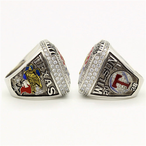 Custom Texas Rangers 2011 American League Championship Ring With Red Ruby