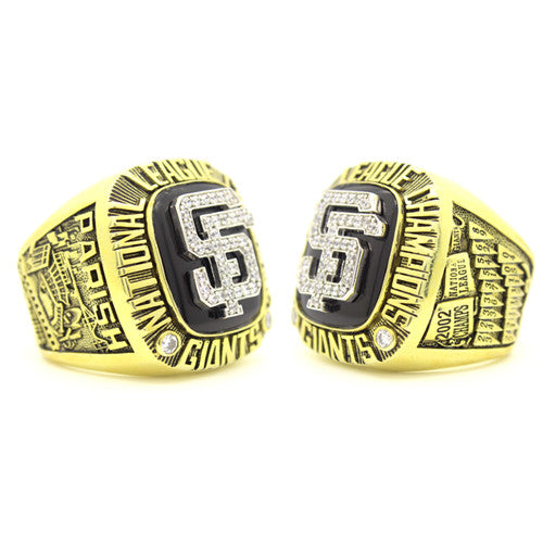 Custom San Francisco Giants 2002 National League Championship Ring With 18K Gold