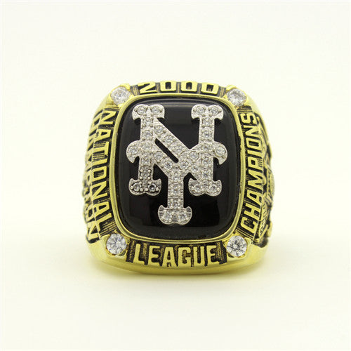Custom New York Mets 2000 National League Championship Ring With White Rock Crystal