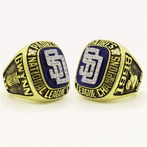 Custom San Diego Padres 1998 National League Championship Ring With White Rock Crystal