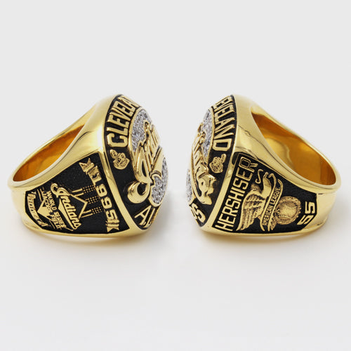 Custom Cleveland Indians 1995 American League Championship Ring With 18K Gold