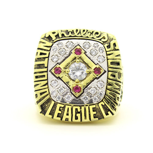 Custom Philadelphia Phillies 1993 National League Championship Ring With Red Ruby