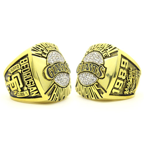 Custom San Francisco Giants 1989 National League Championship Ring With 18K Gold