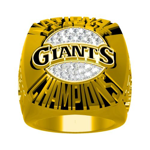 Custom San Francisco Giants 1989 National League Championship Ring With 18K Gold