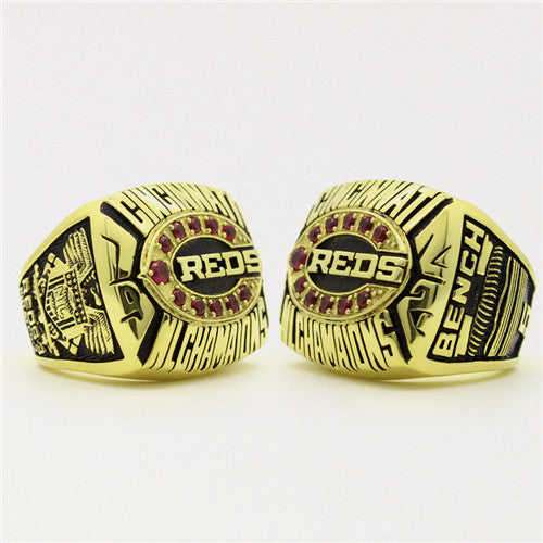 Custom Cincinnati Reds 1972 National League Championship Ring With Red Ruby